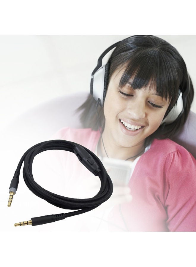 كابل صوت مضفر بديل، مقاس 3.5 مم. أسود - Image 4