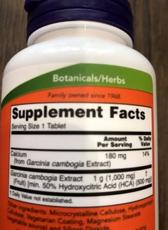 Garcinia Healthy Metabolism 1000mg 120 Tablets - v1624356469/N19666631A_4