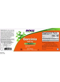 Garcinia Healthy Metabolism 1000mg 120 Tablets - v1624356469/N19666631A_6