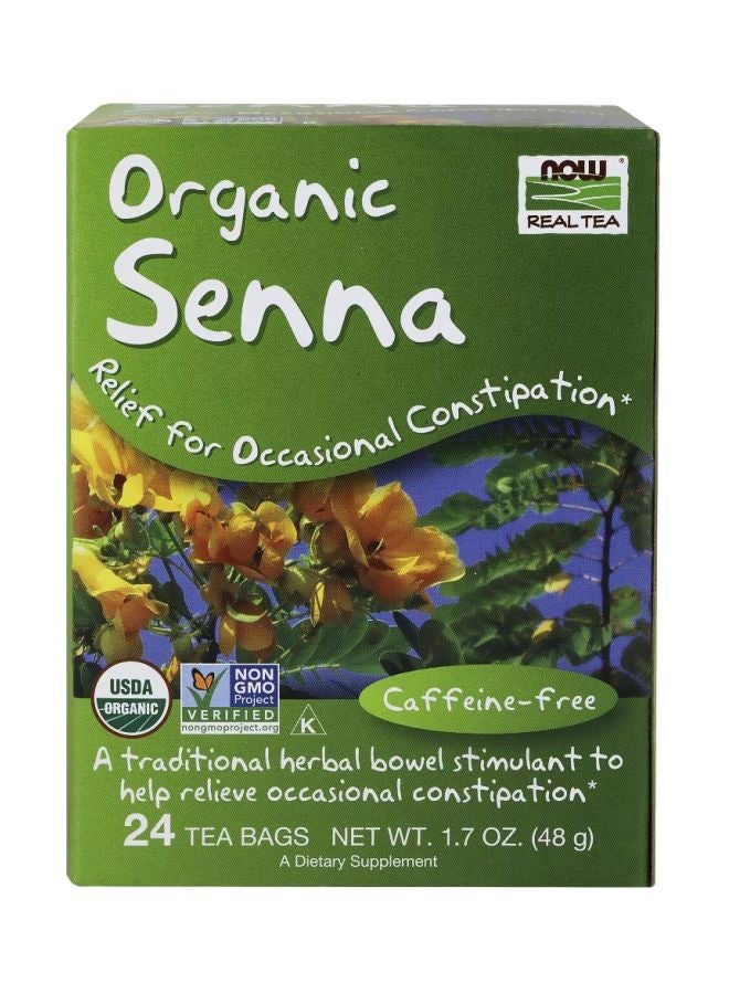 Now Foods - Senna Tea, Organic 24 Tea Bags - Image 1