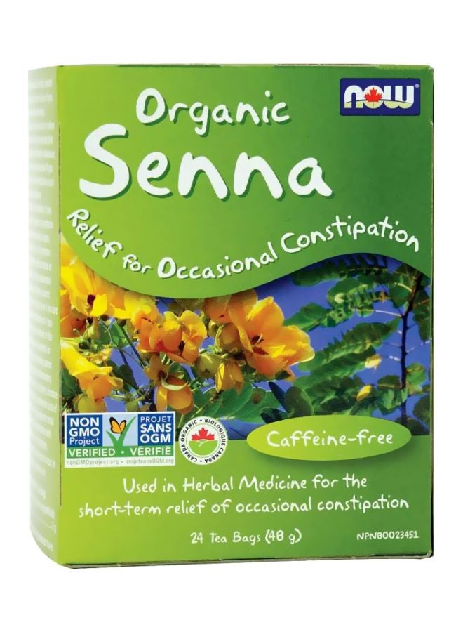 Now Foods - Senna Tea, Organic 24 Tea Bags - Image 1