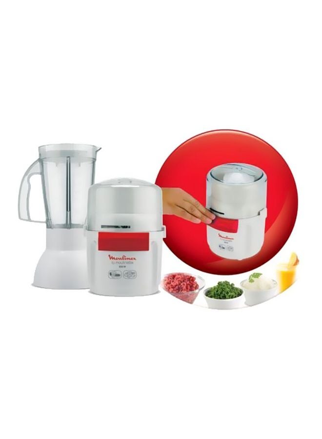 Moulinex La Moulinette Chopper With Blender, 250.0 ml 800.0 W AR6801EG White  - Image 3