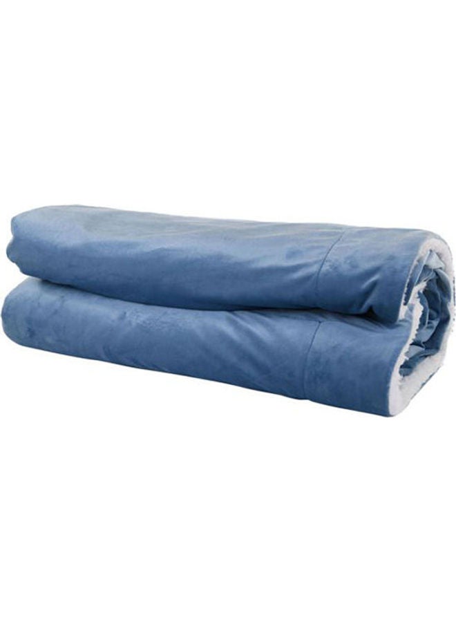 Mintra - Blanket Double Side With Its Soft Textile Combination Combination Dark Blue 220X240cm - Image 1