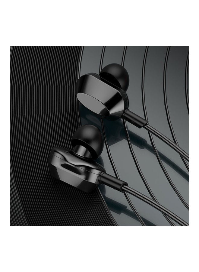 In Ear Super Bass Wired Headset Black - Image 3
