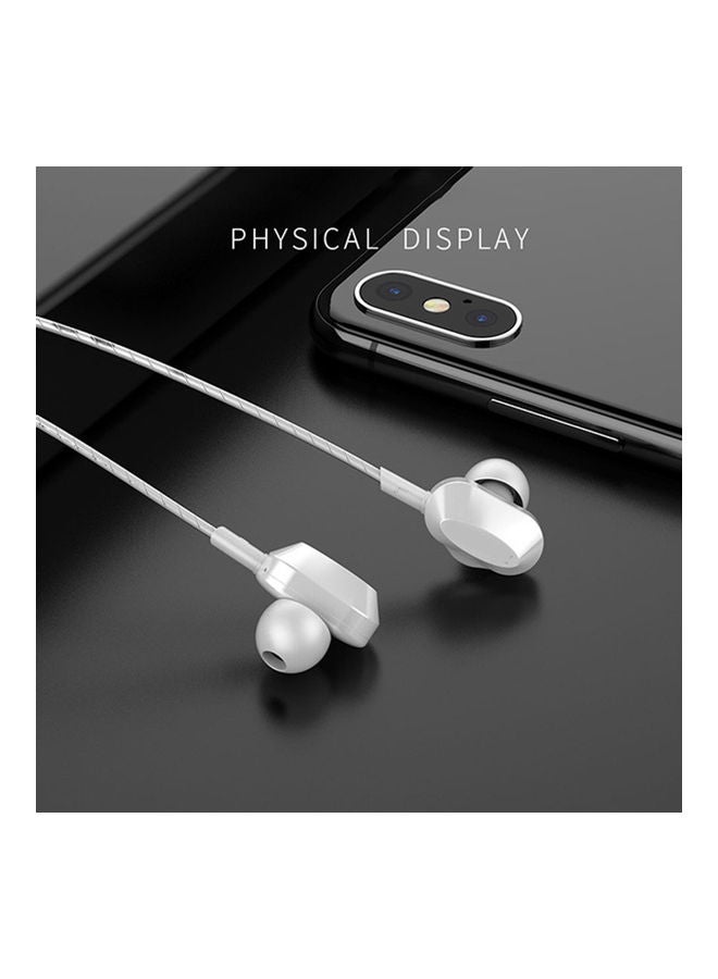 In Ear Super Bass Wired Headset White - Image 2