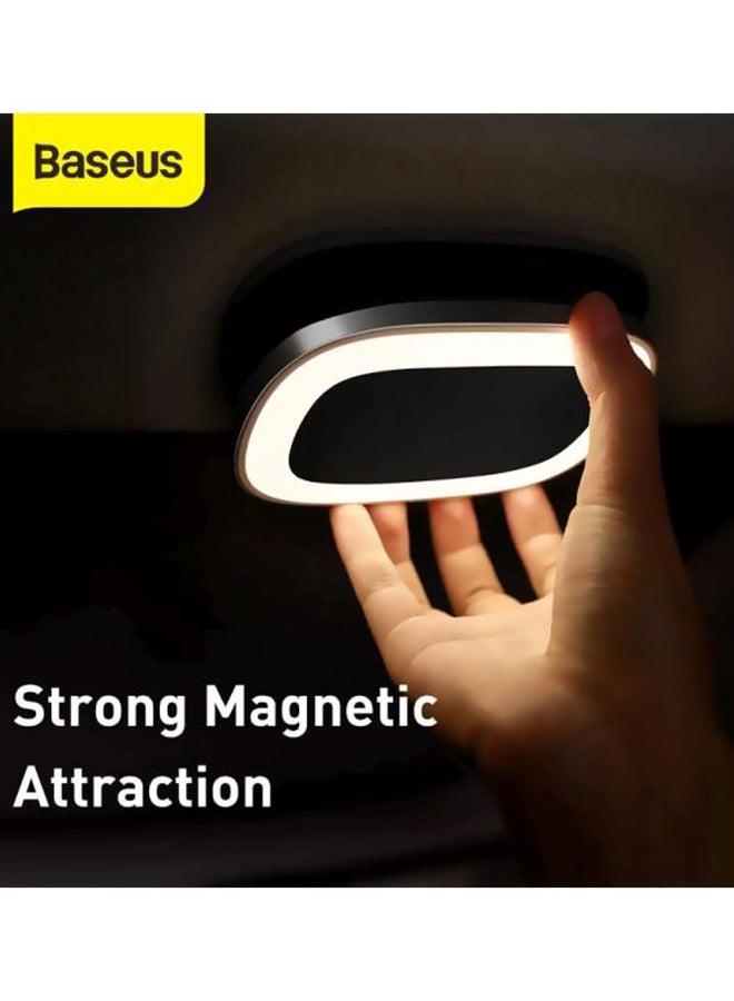 Baseus USB Rechargeable Magnetic LED Lamp Black/White 127x88x11mm - Image 4