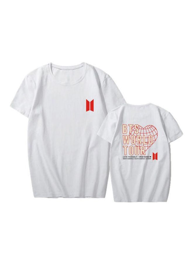 Casual plain basic t shirt White 