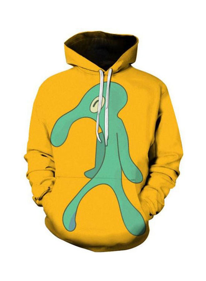Bold And Brash Artist Painting Hoodies Unisex 3D Novelty Whim Sweatshirt Pockets Pullover Yellow 