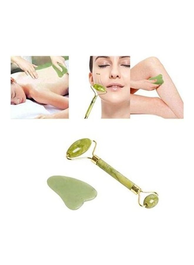 شيزي مجموعة أداة تدليك دوارة من حجر اليشم - Image 3