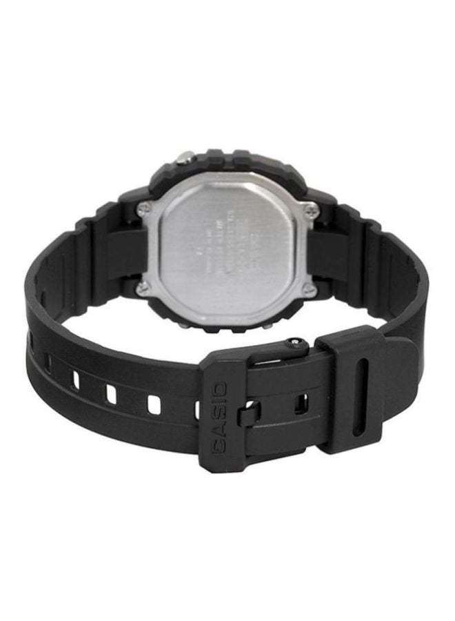 كاسيو ساعة يد رقمية بسوار من الراتينج طراز LA-20WH-9A - قياس 35 مم - لون أسود للنساء - Image 2