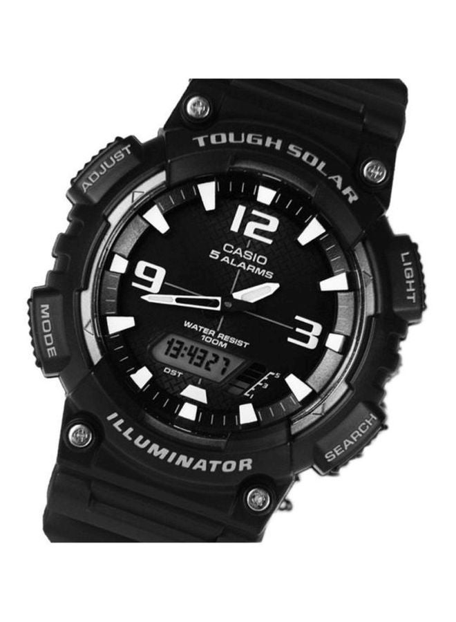 CASIO Men's Silicone Analog Wrist Watch AQ-S810W-1ADF - 47 mm - Black - Image 4