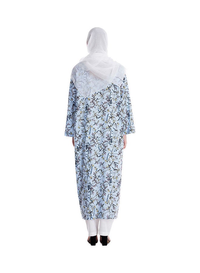 هانيميدو طقم كورتي وبنطال طويل مُصمم بطبعة زهور متعدد الألوان - Image 2