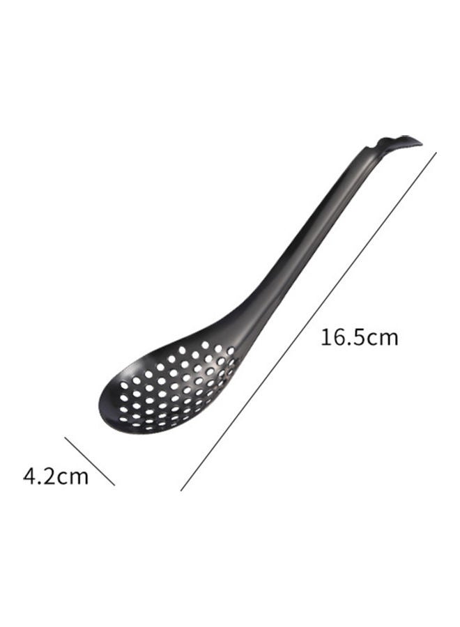 ملعقة مصفاة من الستانلس ستيل أسود 16.5x4.2سم  - Image 2