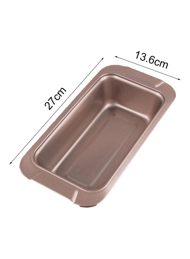 Rectangular Large Capacity Carbon Steel Baking Loaf Pan Brown - Image 2