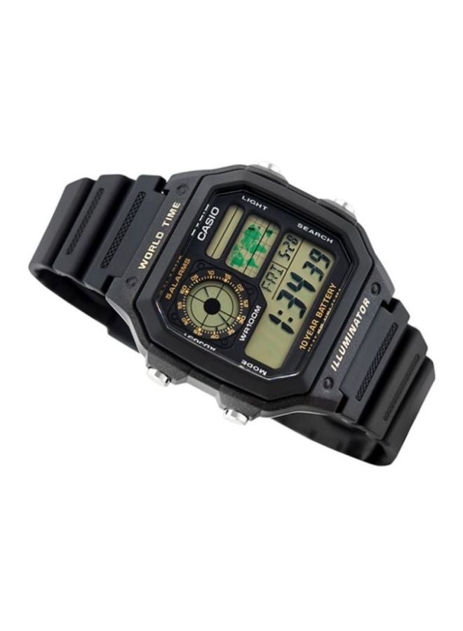 Men's Men's Resin Digital Watch AE-1200WH-1B - 42.1 mm