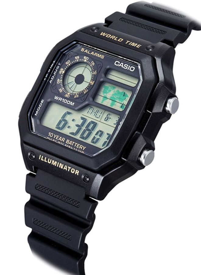 Men's Men's Resin Digital Watch AE-1200WH-1B - 42.1 mm
