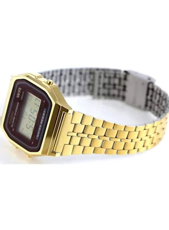 CASIO Water Resistant Digital Watch A159WGEA-5EF - 33 mm - Gold - Image 4