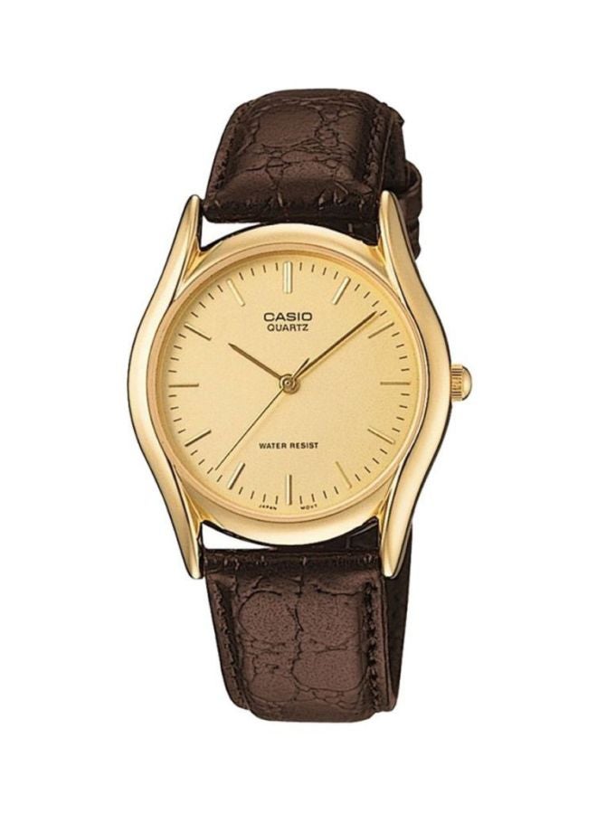 CASIO Women's Water Resistant Analog Watch Ltp-1094Q-9ARDF - 29 mm - Brown - Image 1
