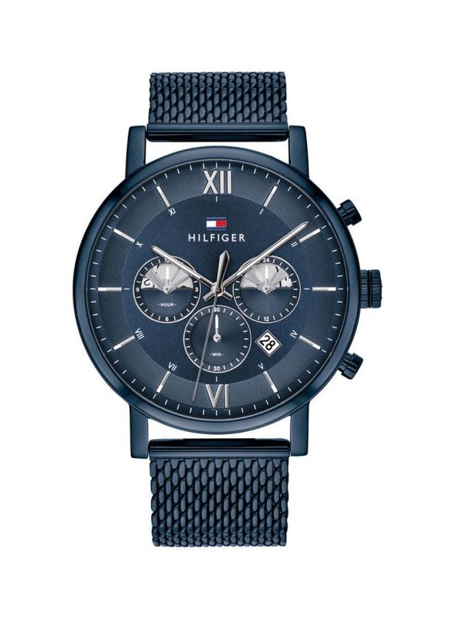 TOMMY HILFIGER Men's Evan Round Shape Stainless Steel Analog Wrist Watch 44 mm - Blue - 1710397 - Image 1