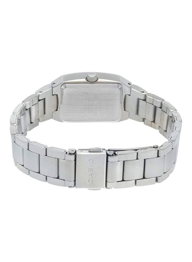 كاسيو ساعة يد بعقارب طراز LTP-1165A-1CDF - مقاس 33 مم - فضي للنساء - Image 2