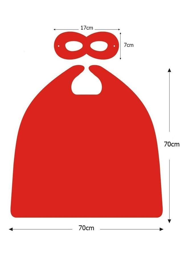XiuWoo Double Sided Character Costume Cape And Mask Set  - Image 3