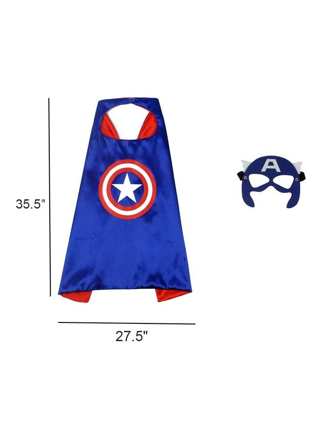 XiuWoo Double Sided Superman Costume, Shield, Cape And Mask Set  - Image 3