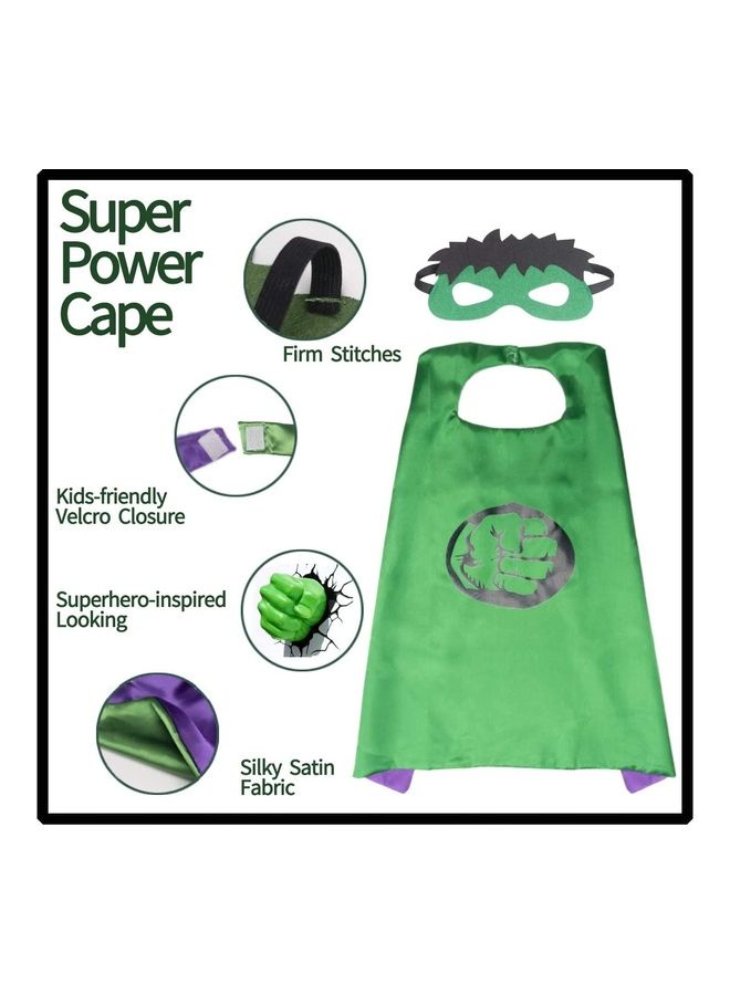 XiuWoo Double Sided Character Costume Cape And Mask With Gloves Set  - Image 4