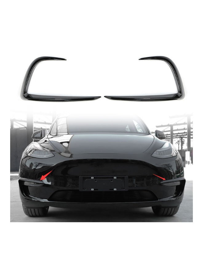 Generic - 2-Piece Replacement Front Fog Light Trim Replacement For Tesla Model Y 2020 2021 - Image 1