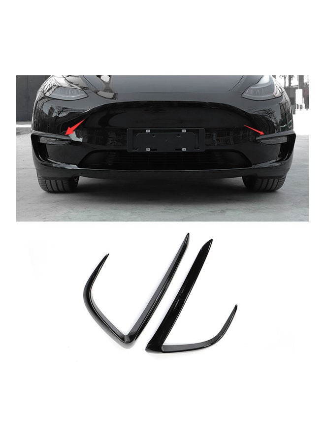 Generic - 2-Piece Replacement Front Fog Light Trim Replacement For Tesla Model Y 2020 2021 - Image 1
