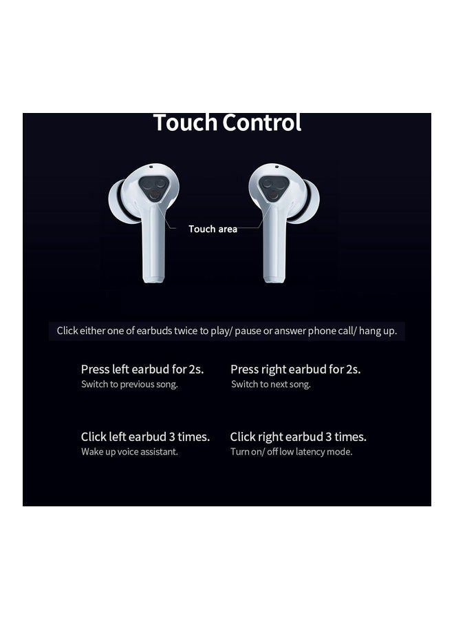 Wireless In-Ear Earbuds With Charging Case Grey