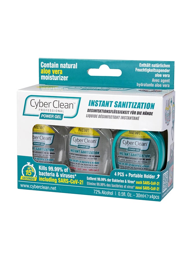 Cyber Clean Profession Power Gel Instant Sanitization 30ml x 4 Pcs White - Image 1