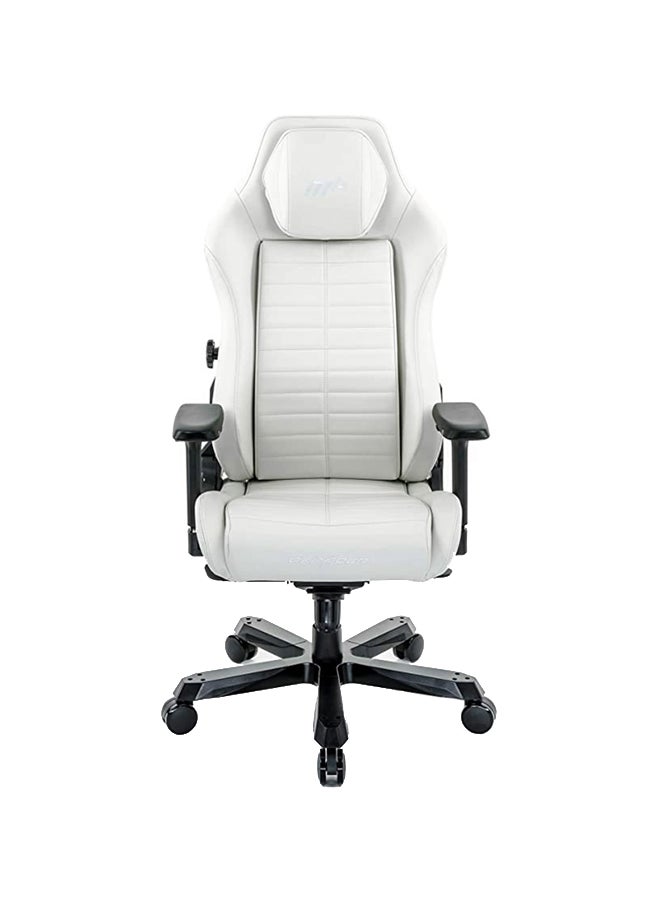 DXRacer 1238S Master Series Gaming Chair, Microfiber Leather, 4D Armrests, Multi-functional Tilt, 3" Casters, High Density Mold Shaping Foam, 220lbs Recommended Weight, XL Size, White | MAS-I238S-W-A3 - Image 1