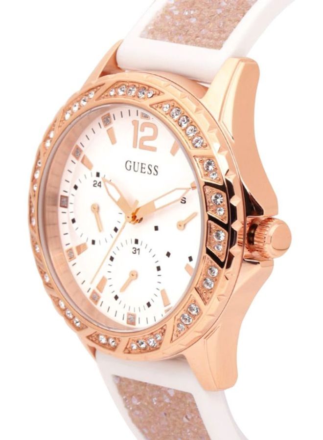 جس ساعة يد سويرل كرونوغراف بسوار من السيليكون طراز W1096L2 للنساء - Image 4