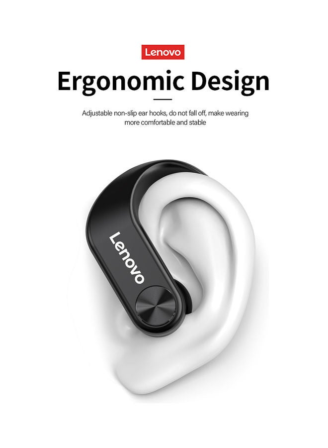 Lenovo BT 5.0 Wireless Ear-hook Headphones Black - Image 4