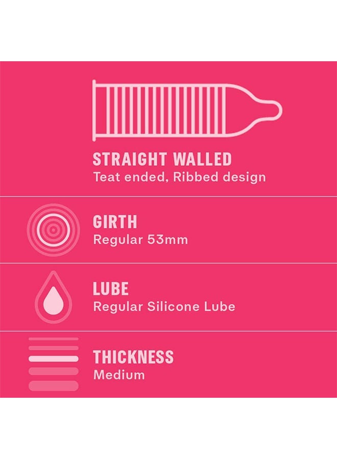 Durex Packs Of 3 Wild berry Flavoured Condoms  - Image 3