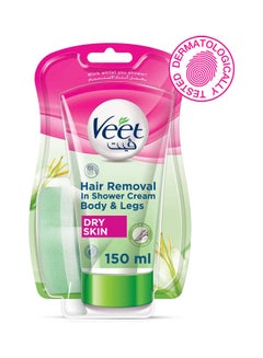 Veet Hair Removal In-Shower Cream Dry Skin 150ml 