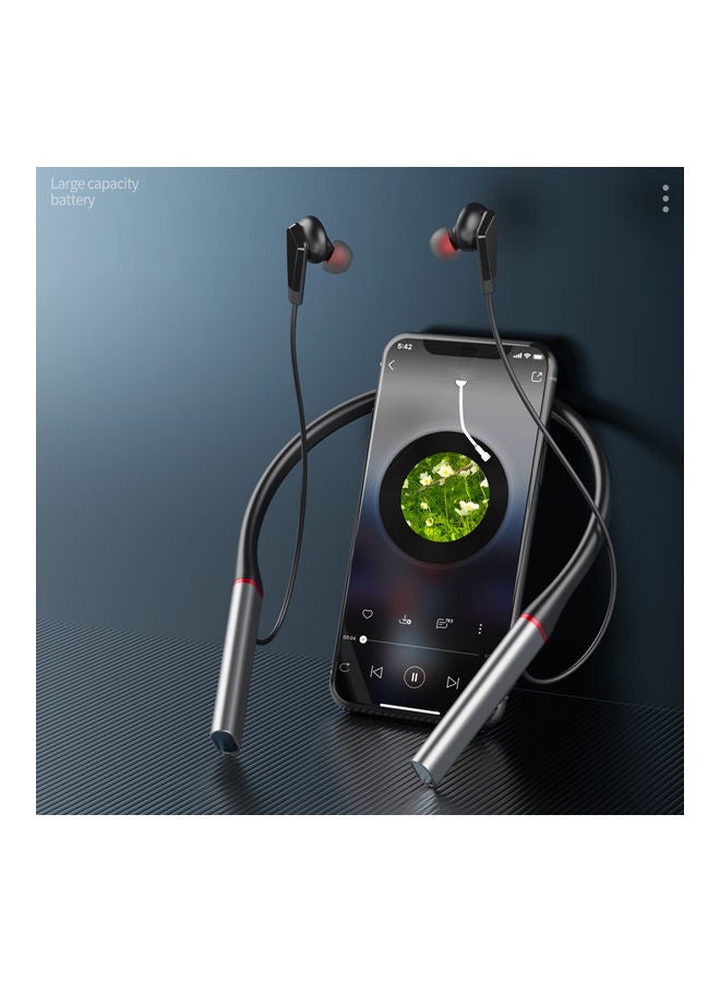 GY10 Bluetooth Earphone Neckband Silver - Image 4