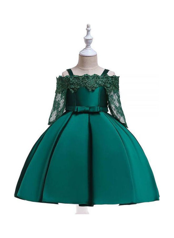 Casual plain basic dresses Green
