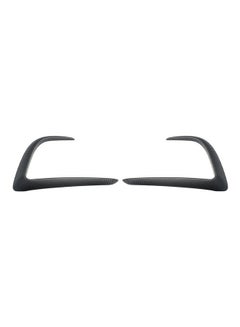 Generic 2-Piece Replacement Carbon Fiber Front Fog Light Trim For Tesla Model Y 2020 2021  - Image 1