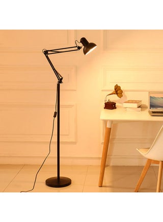 Metal Standing Frool Lamp 56x14x13.5cm With Warm Light 9 Watt Black - v1624366773/N48500808A_1
