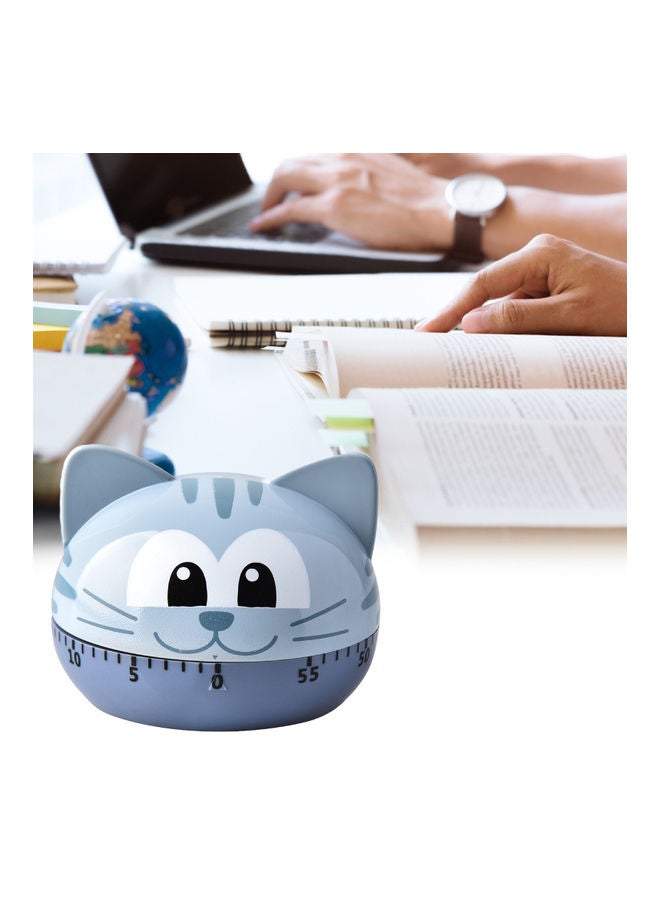 Portable Cat Shaped Timer Blue/White/Black  - Image 2