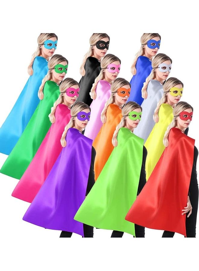 XiuWoo 12-Piece Superhero Cape And Mask Costume  - Image 1