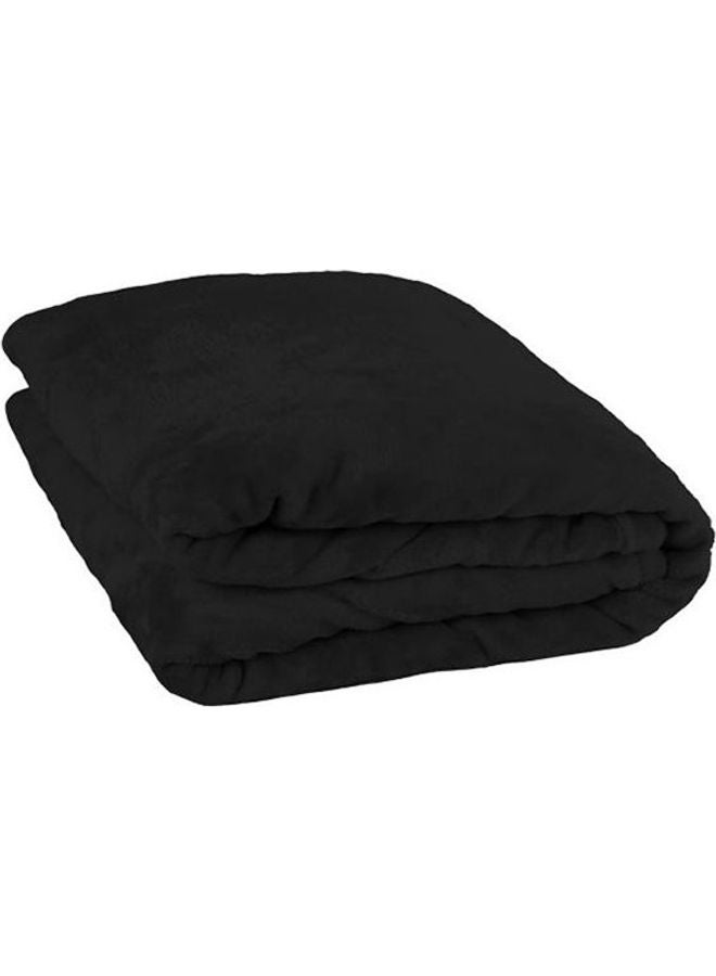 Warming Microfiber Blanket Polyester Black 220x180cm - v1624367845/N48485820A_2