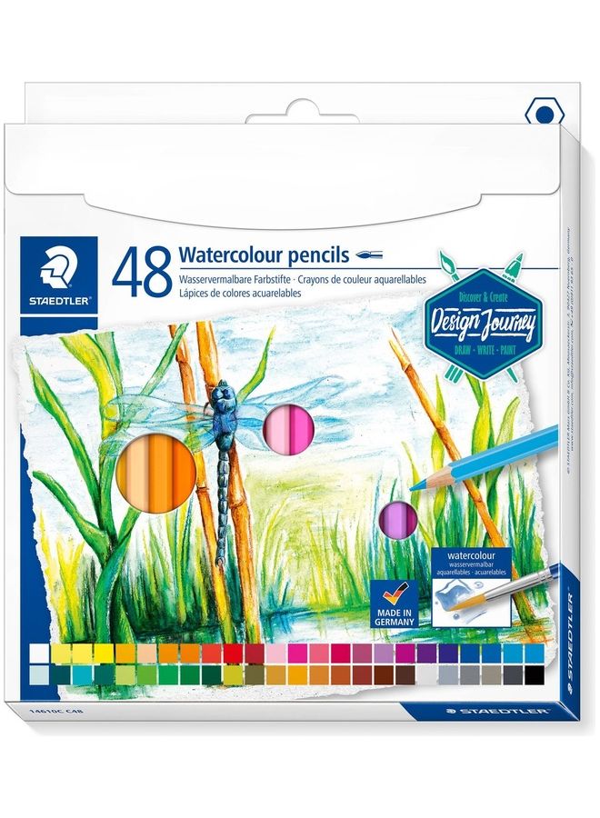 STAEDTLER - 48-Piece Aquarell Colour Pencils Multicolour - Image 1