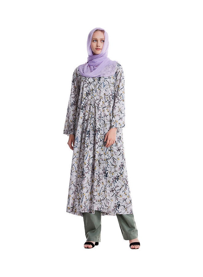 هانيميدو طقم كورتي وبنطال طويل بطبعة زهور متعدد الألوان - Image 1