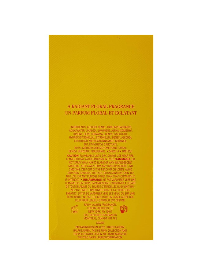 RALPH LAUREN Big Pony Yellow 3 EDT 100ml - Image 4