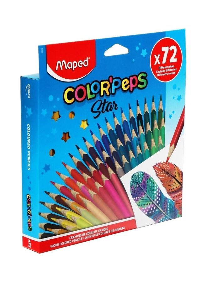 مابد مجموعة أقلام ألوان، 72 قطعة متعدد الألوان - Image 1