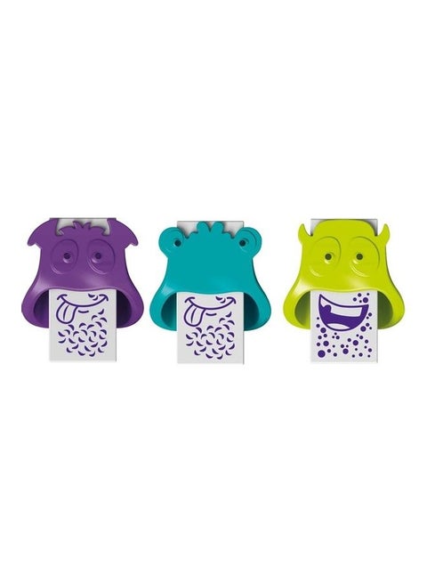 3-Piece Eraser Set Multicolour
