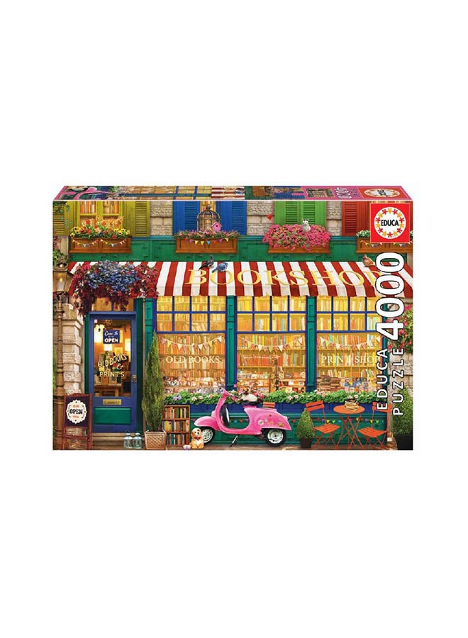 ايديوسا أحجيات قطع تركيب لصورة محل بيع الكتب مكونة من 4000 قطعة - Image 1