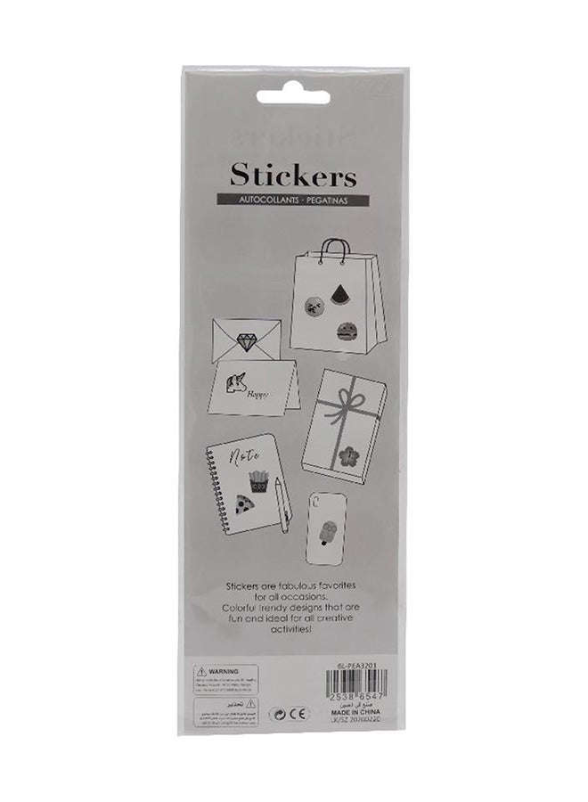 روكو طقم ملصقات بتصميم رموز تعبيرية مكون من 21 قطعة - Image 2